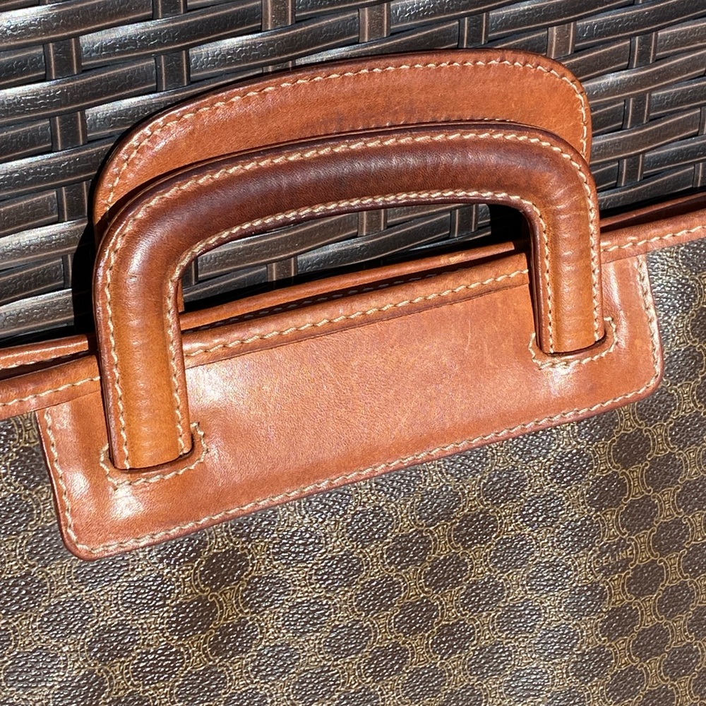 VINTAGE CELINE Macadam Coated Canvas Soft Side Brief Case (M08) - Picture 5 of 11